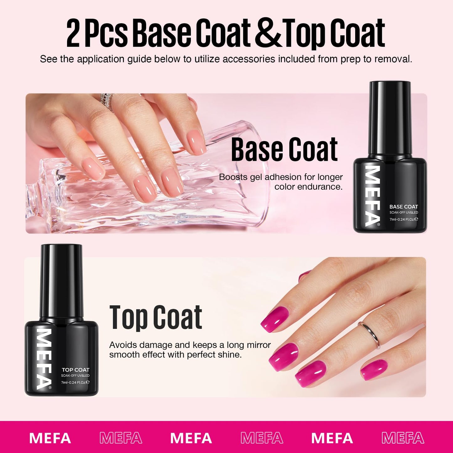 MEFA 19 Pcs Gel Nail Polish Kit with U V Light, 12 Colors All Seasons Nude Milky White Soak Off Gel Polish Nail Set with Base Top Coat Essential Manicure Beginners Salon Gifts for Women