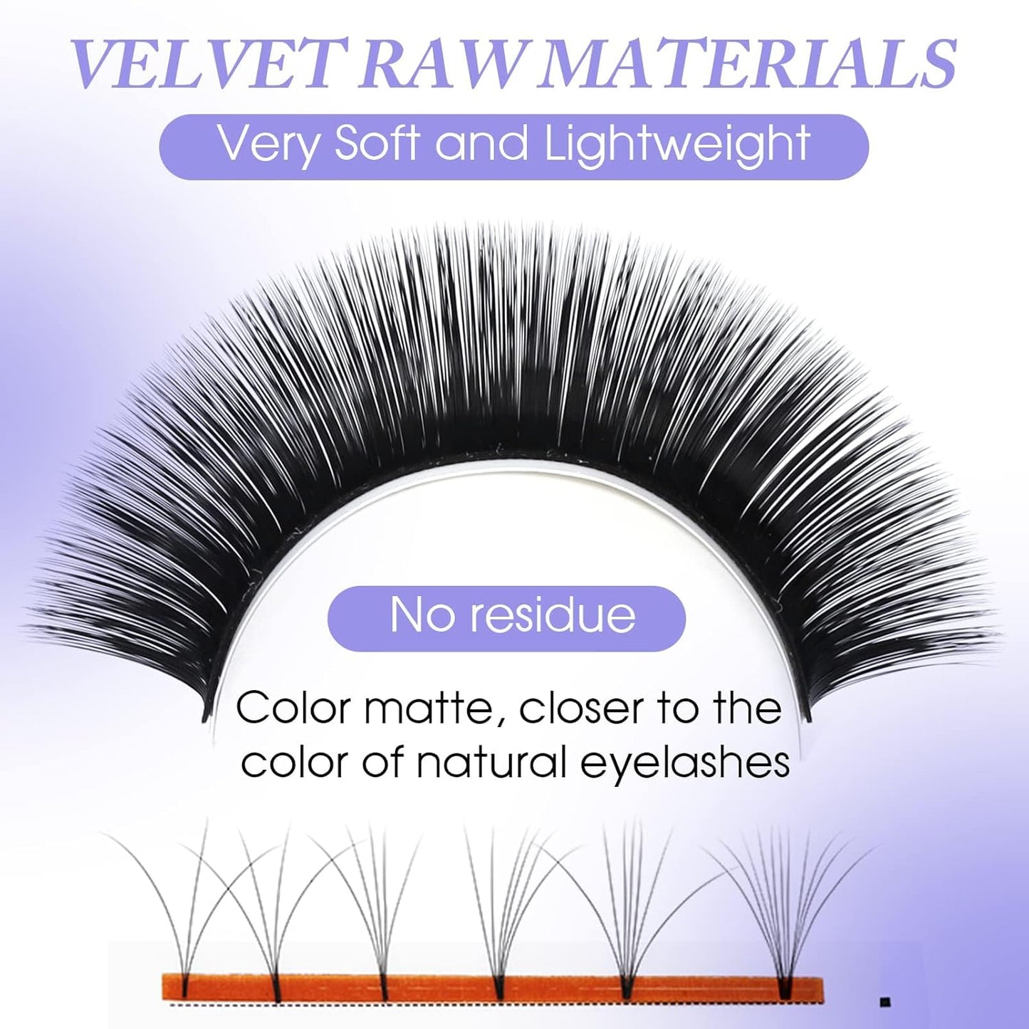 Easy Fan Volume for Lash Artists: Wendy, Handmade Fans for Eyelash Extensions, Self Fanning, Blooming, Black, D Curl, 0.05mm, 14mm, KH126