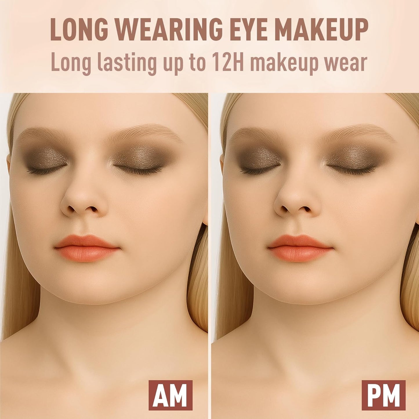 FV Cream Shimmer Eyeshadow Stick，Long Lasting & Waterproof, Multi-Use & High Pigment Eyeshadow Makeup Stick, Golden Shimmer