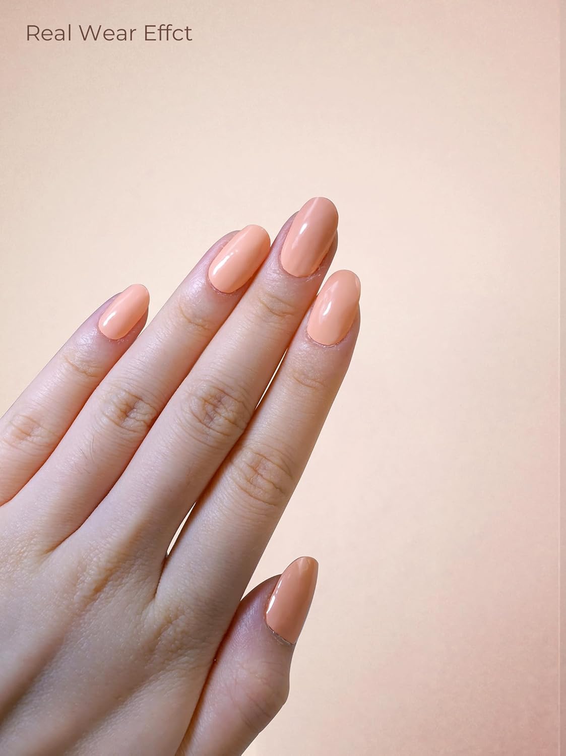 Pre Cured Gel Nail Strips - 44PCS Salon Quality Gel Nail Stickers - Long Lasting Polish Wraps for Women no UV Light Needed Easy Apply& Remove (Marigold Orange）