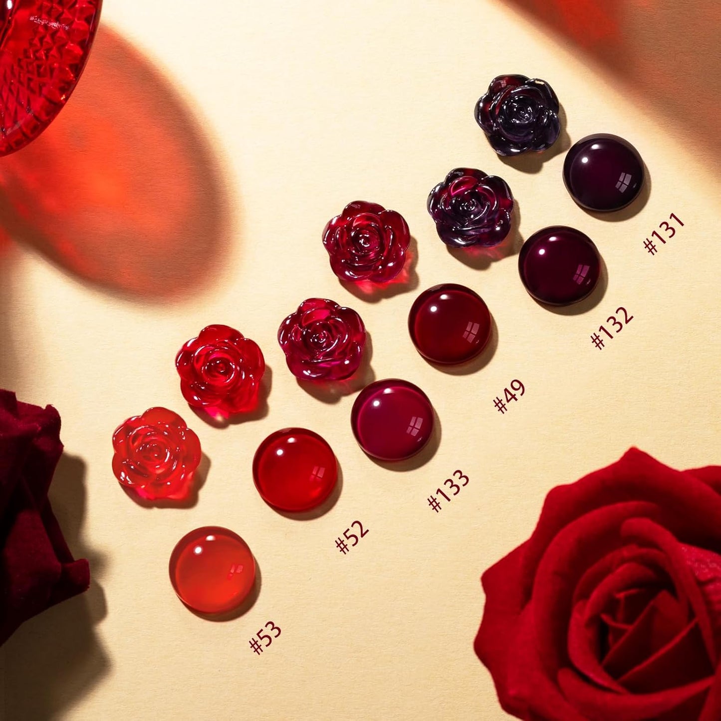 GELLEN Dark Red Nail Polish Set, Deep Burgundy Wine Cherry Blood Red 6 Colors, Fall Winter Quick Air Dry Regular Nail Polish for Women Gifts DIY Art Nails Home Salon, Not UV Gel, Hema Free, Non-toxic