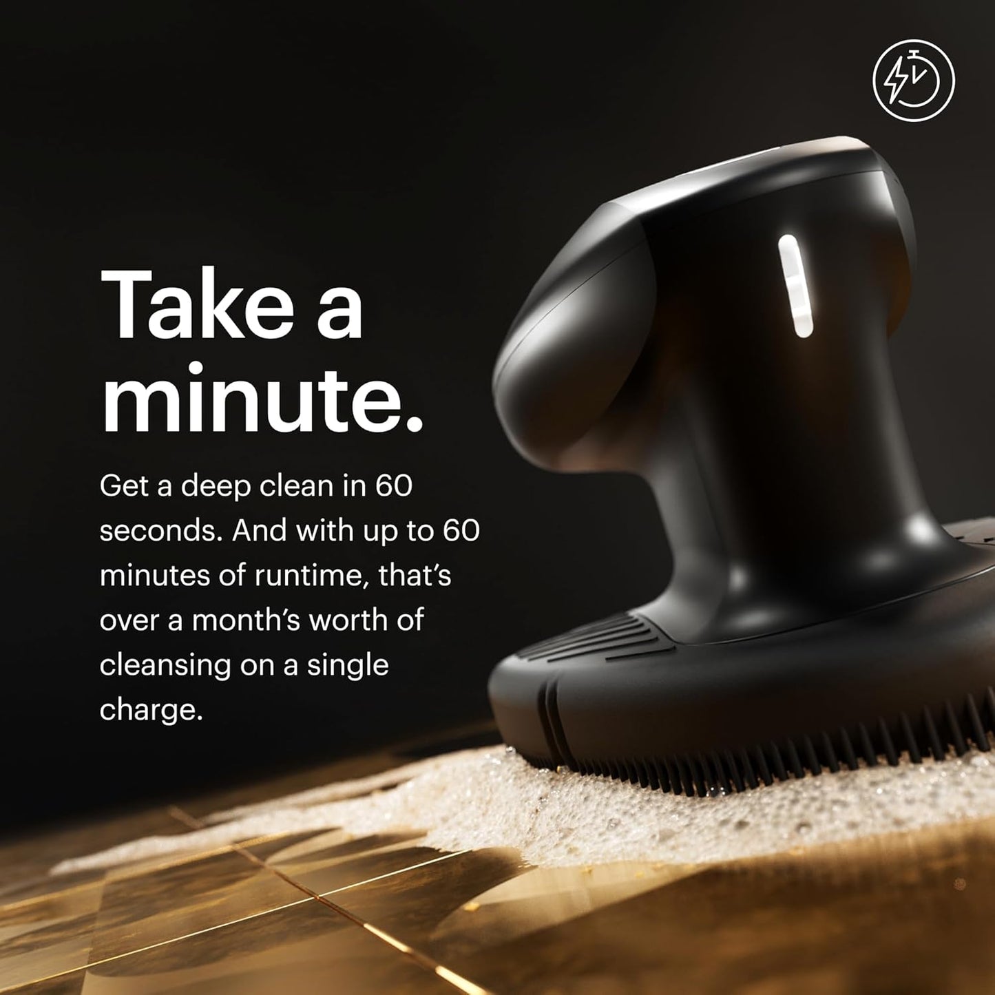 MANSCAPED® The Face Buffer PRO - Men's Electric Silicone Face Scrubber for Nourishing, Deep Cleaning & Exfoliating Your Skin, 3 Facial Cleansing Modes & 2 Sonic Vibration Speeds, Travel Lock