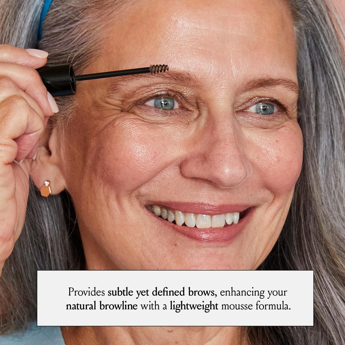 Boom Brow ™ Lightweight Shaping Eyebrow Mousse for Natural Brows, Subtle Definition & Volume Makeup for Women Over 50, Boom Beauty By Cindy Joseph Cosmetics - (Taupe)