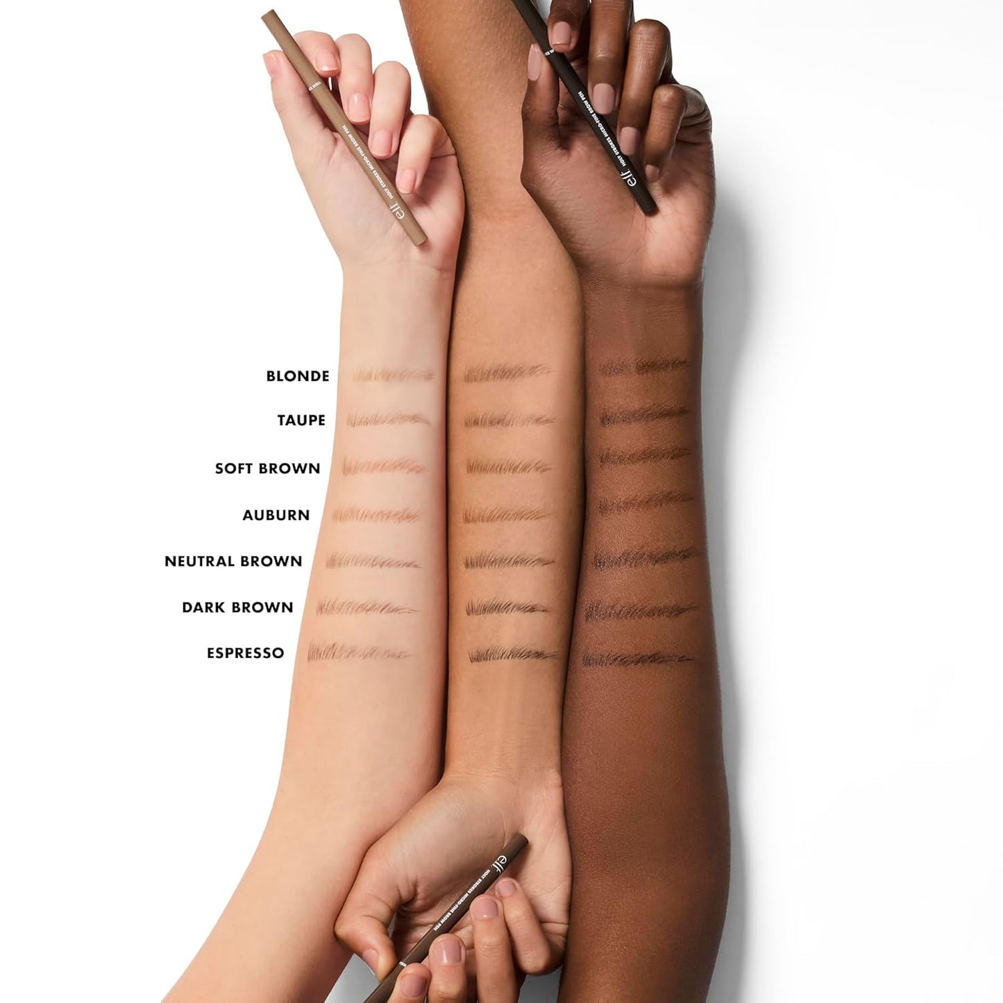 e.l.f. Holy Strokes Micro-Fine Brow Pen, Liquid Waterproof Eyebrow Makeup For Detailing & Adding Dimension, Vegan & Cruelty-Free, Espresso