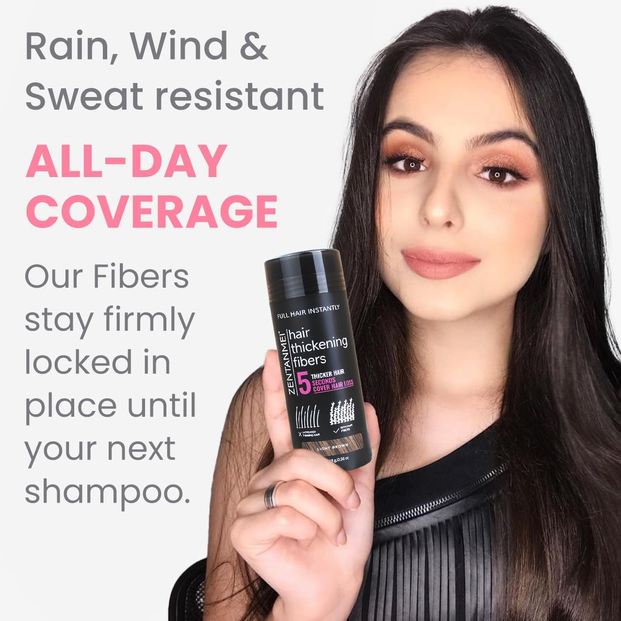 Hair Fibers for Thinning Hair for Women All-Natural Hair Building Fibers 0.98 Oz Hair Volume Powder Bald Spot Cover Up for Men & Women (Medium Blonde)