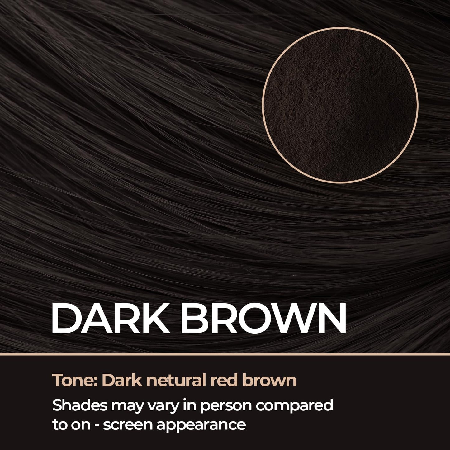 Keratin Hair Fibers for Men & Women - Fill In Fine or Thinning Hair, Instantly Thicker, Fuller Looking Hair (Dark Brown 15g)