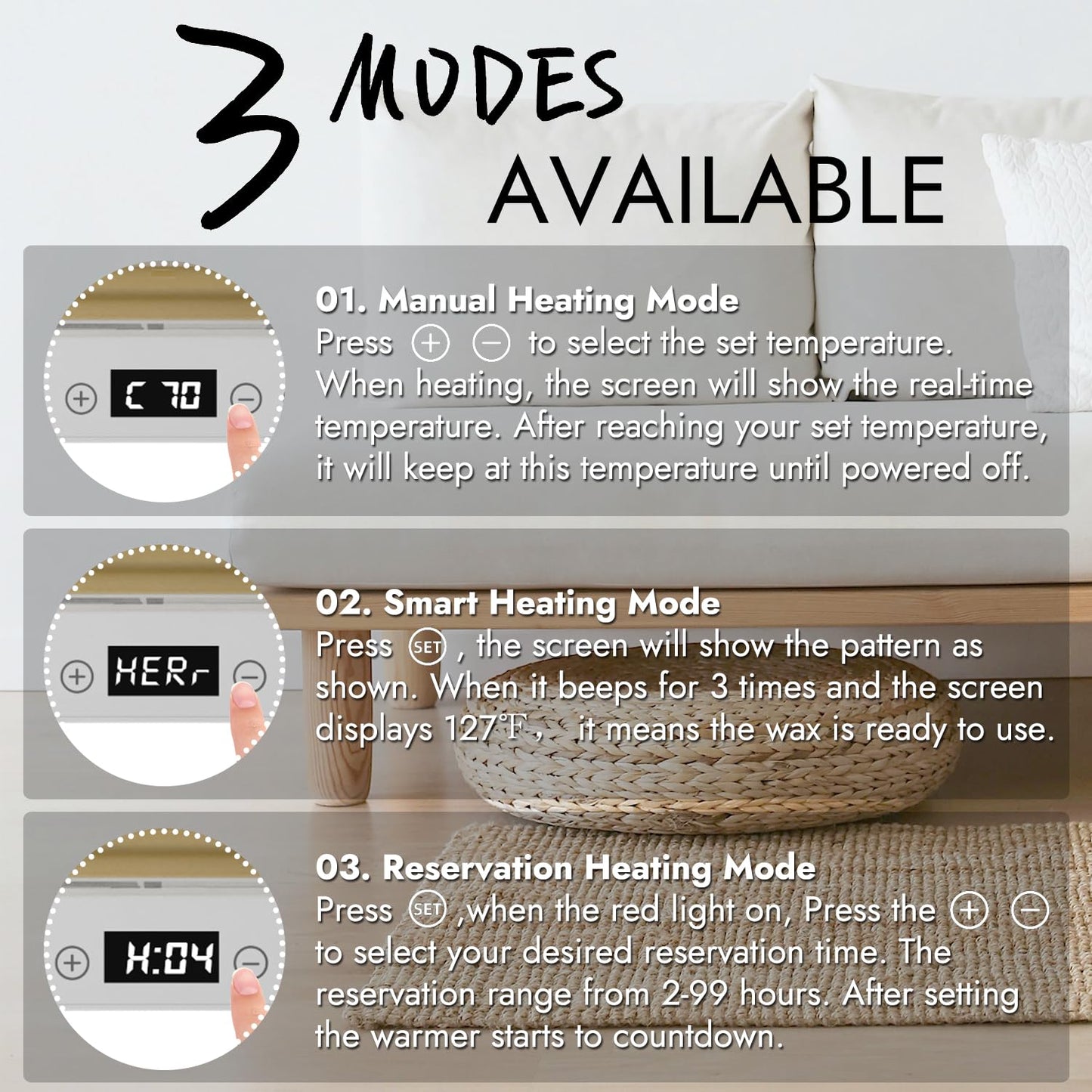 Waxkiss Intelligent Paraffin Wax Machine for Hands & Feet,Paraffin Wax Warmer for Professional Spa (A)