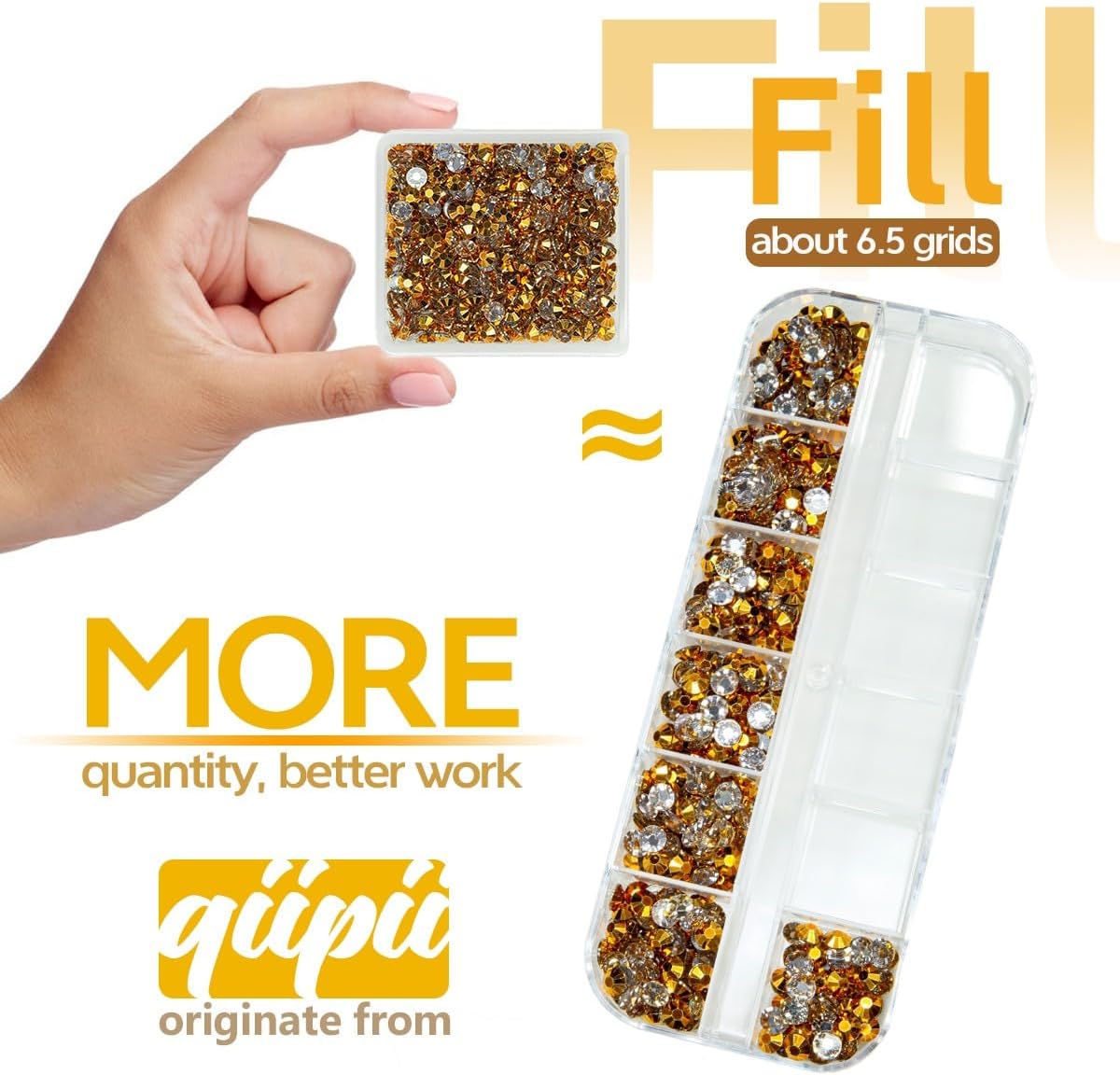 Bright Gold Resin Rhinestones w B7000 Jewelry Glue for Bedazzling Crafting 3mm 4mm 5mm 6mm Golden Flatback Jelly Stones Bulk Diamonds Gems Charms for Nails Face Eyes Makeup Tumblers DIY Crafts