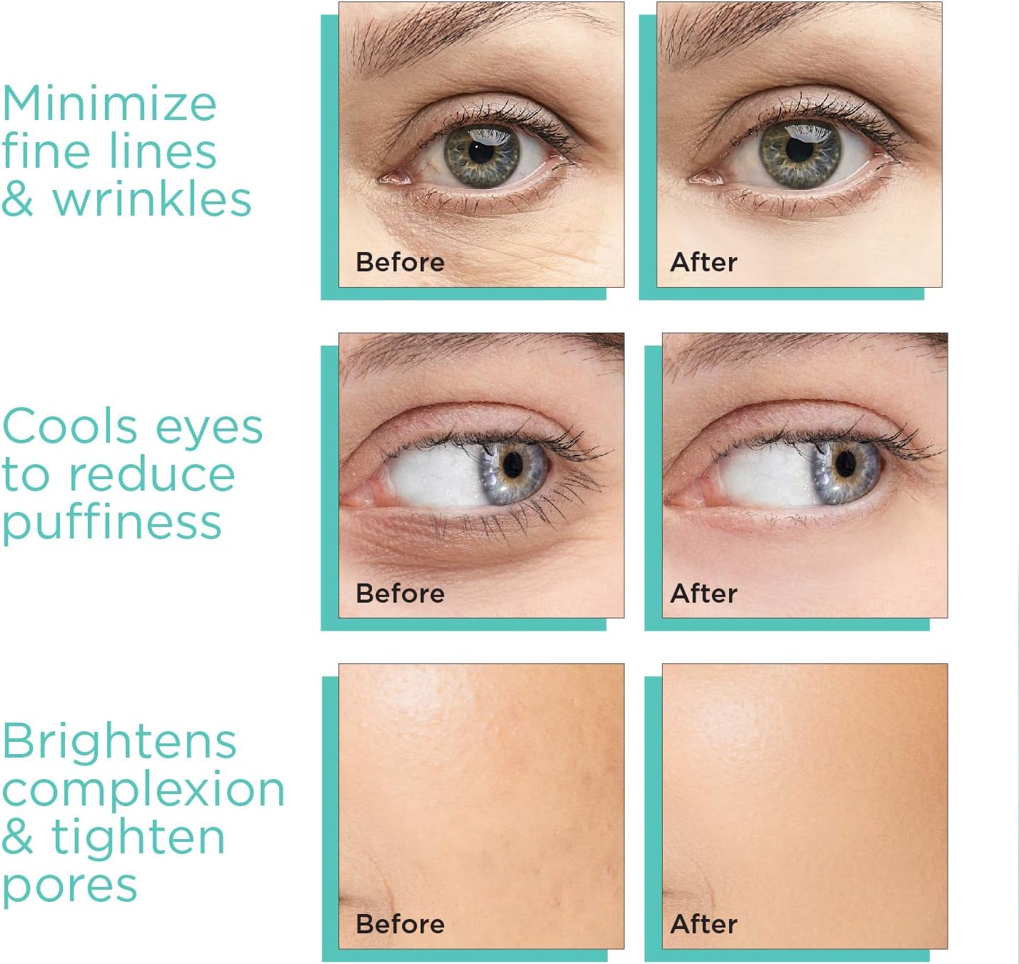 Ice Globes for Face, Freezer Safe and Highly Effective Facial Globes for Daily Beauty Routines, Face Roller to Reduce Puffiness, Enhance Circulation and Complexion (Blue, No Glitter)