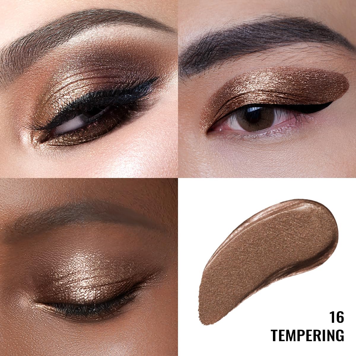 Oulac Eyeshadow Liquid Eyeshadow Multi-Usage Liquid Glitter Eyeshadow&Eyeliner Highly Pigmented, One-Swipe Coverage Long Lasting with No Creasing Formula Vegan&Cruelty-Free