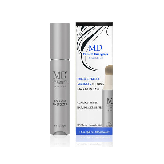 MD Follicle Energizer | Natural Hair Growth Serum | Biotin Infused to Block DHT Production and Prevents Hair Loss | 1 Fl Oz 60-Days Supply