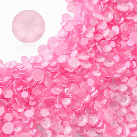 Mocha Rose Flatback Rhinestones, Glass Rhinestones for Nail Art and Craft, Glue Fix, Loose Crystal Gemstones(Mocha Rose, SS16, 1440pcs, 3.8-4.0mm)