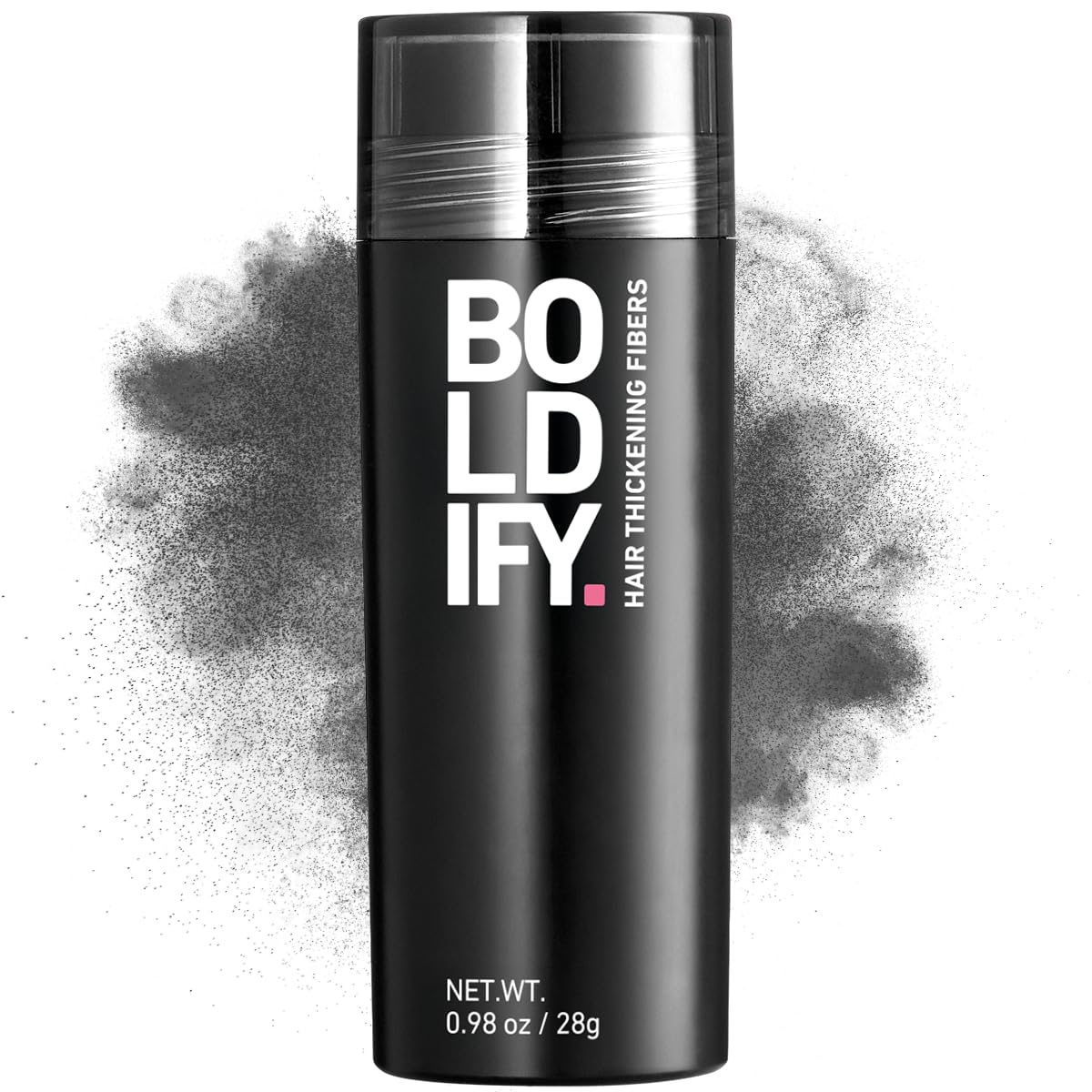 BOLDIFY Hair Fibers (28g) - Fill In Thinning and Fine Hair for an Instantly Fuller, Thicker Look - 14 Shades for Women & Men - Dark Gray
