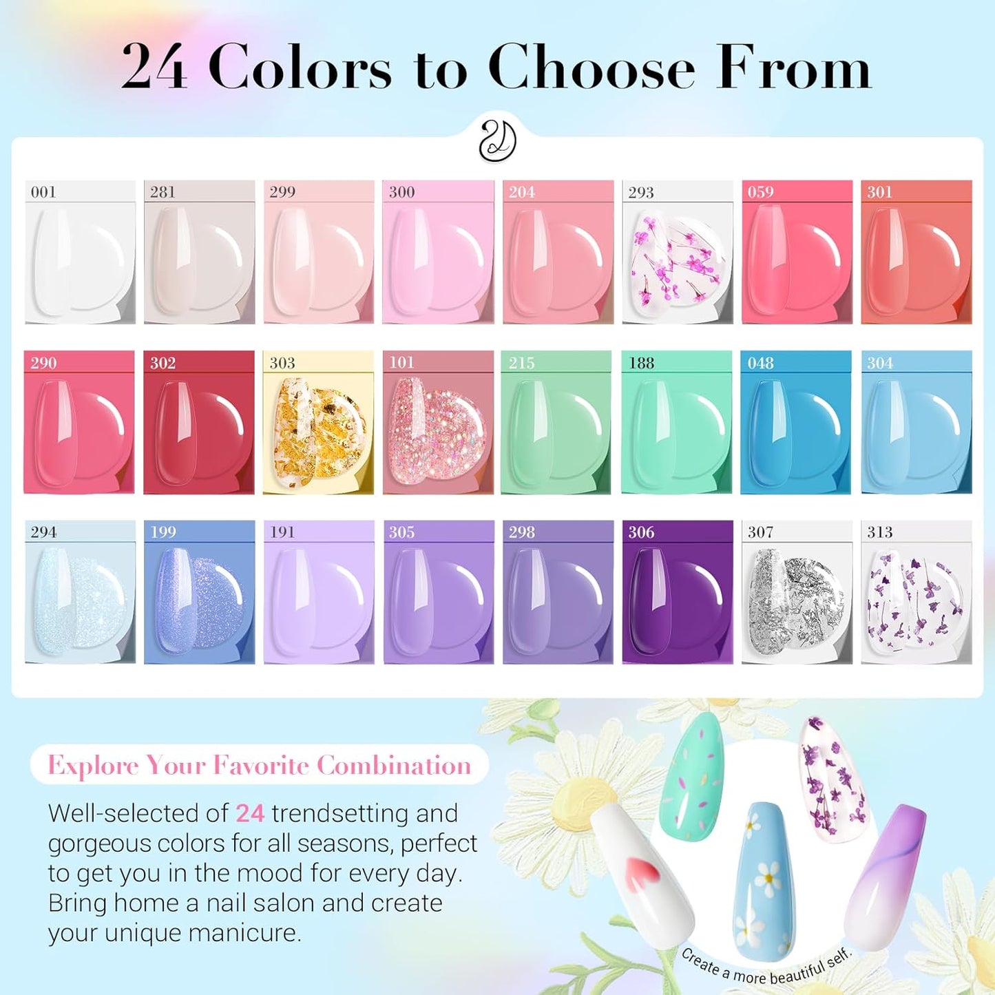 AZUREBEAUTY Dip Powder Nail Kit with Electric Nail Drill 24 Colors Pink Pastel Blue Purple Nails Starter Kit with Dip Liquids Base Top Coat Activator Portable Manicure French Nail Art Essential Set