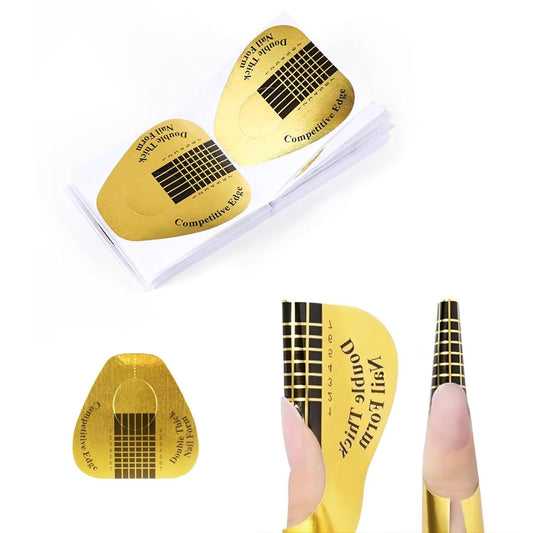 Nail Forms for Builder Gel 100pcs Nail Extension Forms Beautiful for DIY at Home Nail Forms for Acrylic Nails Create Long Lasting Gel Extensions Professional Nail Art Supplies