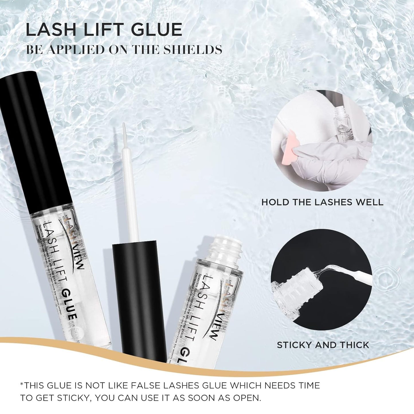 LASHVIEW Lash Lift Kit,Lash Lift,Professional Eyelash Perm Kit,Liquid Set,Semi-Permanent,Curling Perming,Wave Lift Extension Perm Set,10 Times