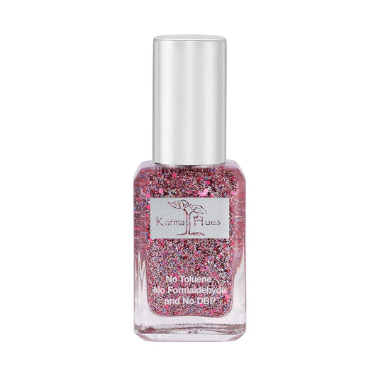 karma organic Natural Nail Polish, Vegan, and Cruelty-Free, No Toluene, No Formaldehyde, No DBP, and Free of TPHP, Bubbly Ro Who