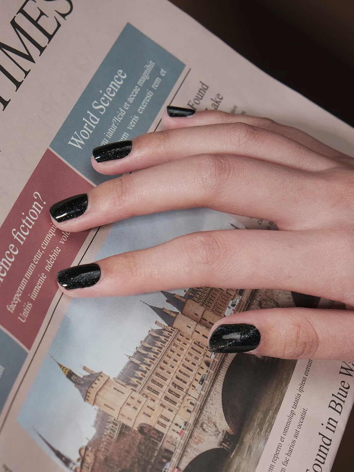 Semi Cured Gel Nail Strips, 20 pcs Gel Stikers, Wraps, Salon-Quality, 2 Weeks Long Lasting Shell Aurora