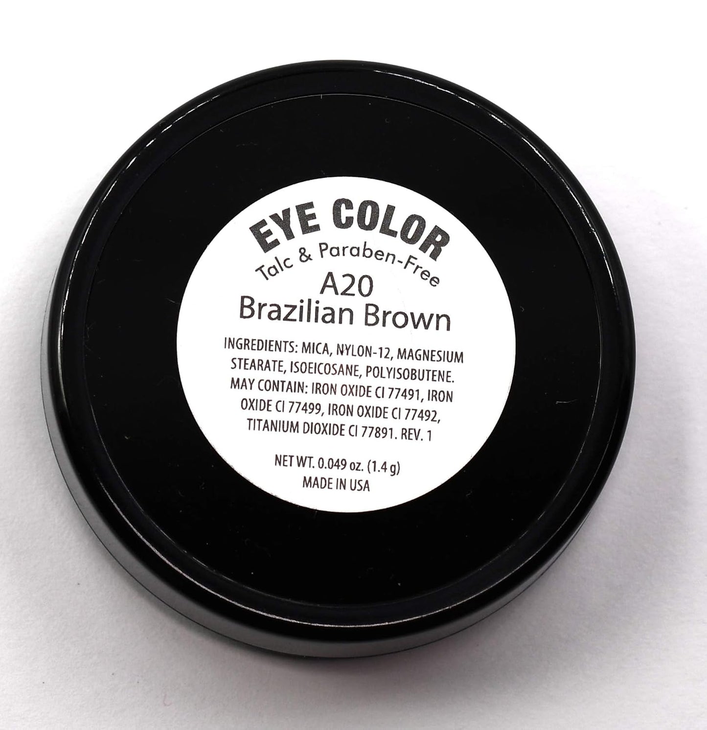 Brazilian Brown Cinnamon Chestnut Bronze Pressed Powder Single Vegan Eyeshadow; Talc, Paraben & Cruelty Free