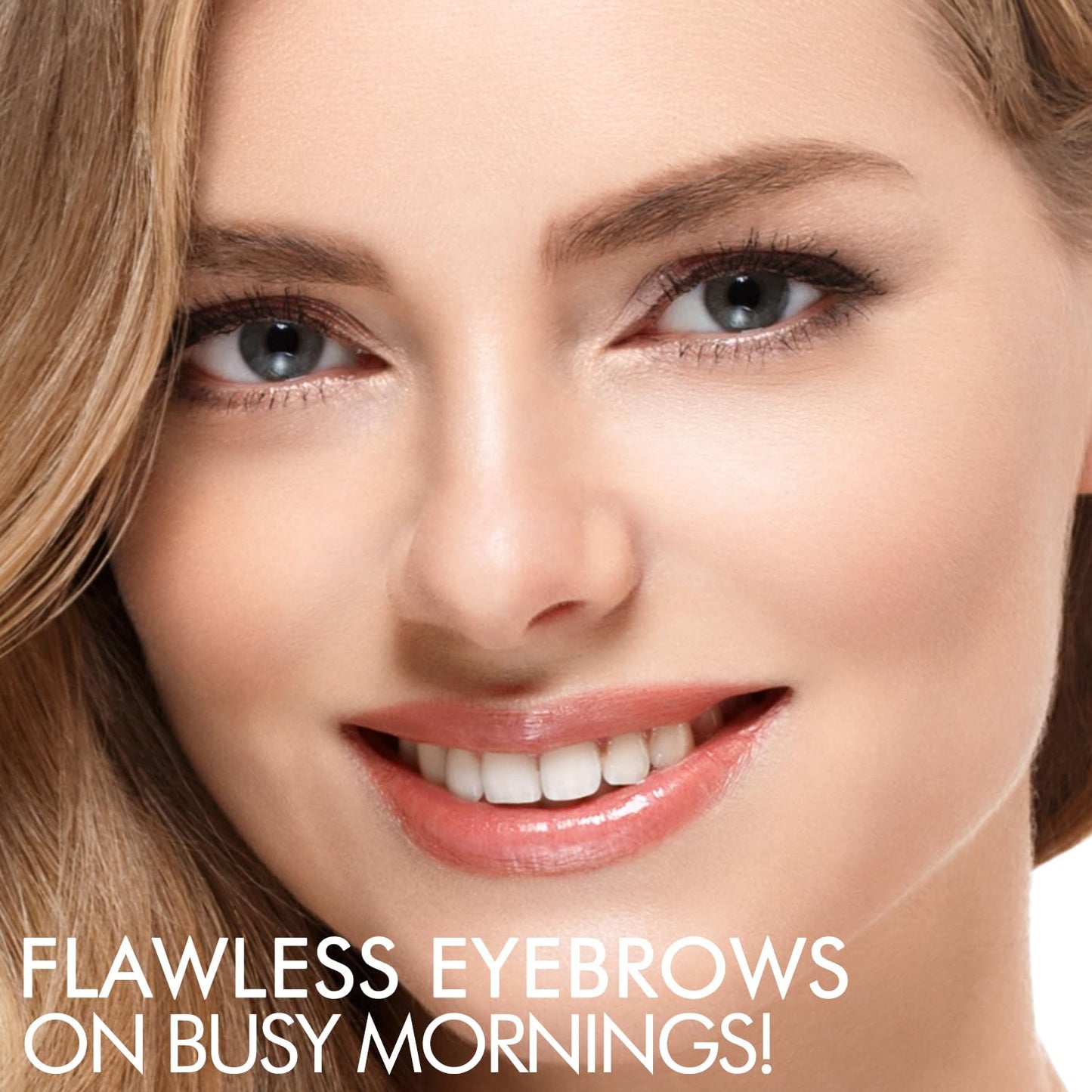 iMethod Eyebrow Stamp and Eyebrow Stencil Kit - Brow Stamp Kit, Eye Brow Stamping Kit, Brow Stencil and Stamp Kit, Brow Trio Eyebrow Kit, Perfect Bushy Eyebrows, Dark Brown