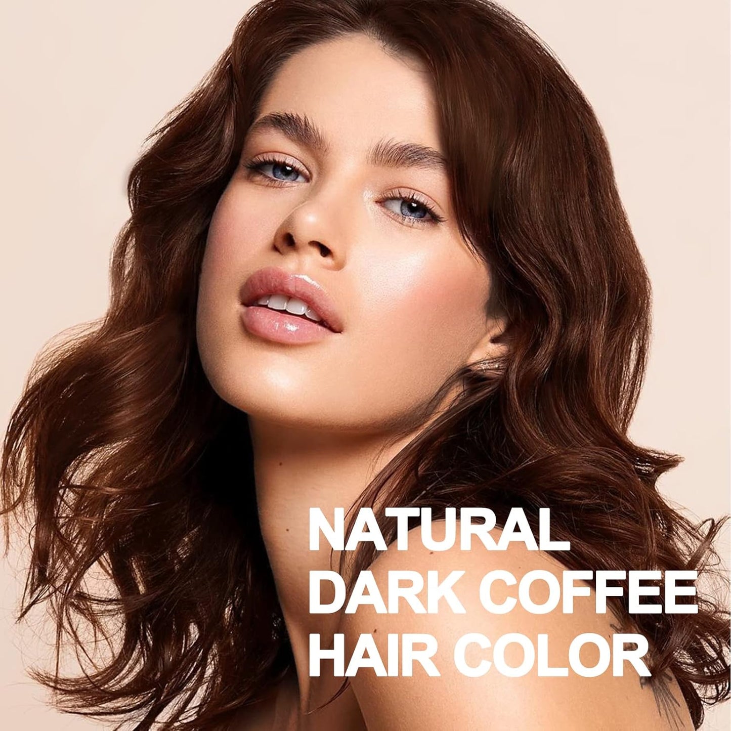 Hair Dye Shampoo 3 in 1, Dark Brown Hair Dye 16.9 FL Oz, Hair Shampoo, Semi-Permanent Hair Color Shampoo, Lasts 30 Days (Dark Brown)