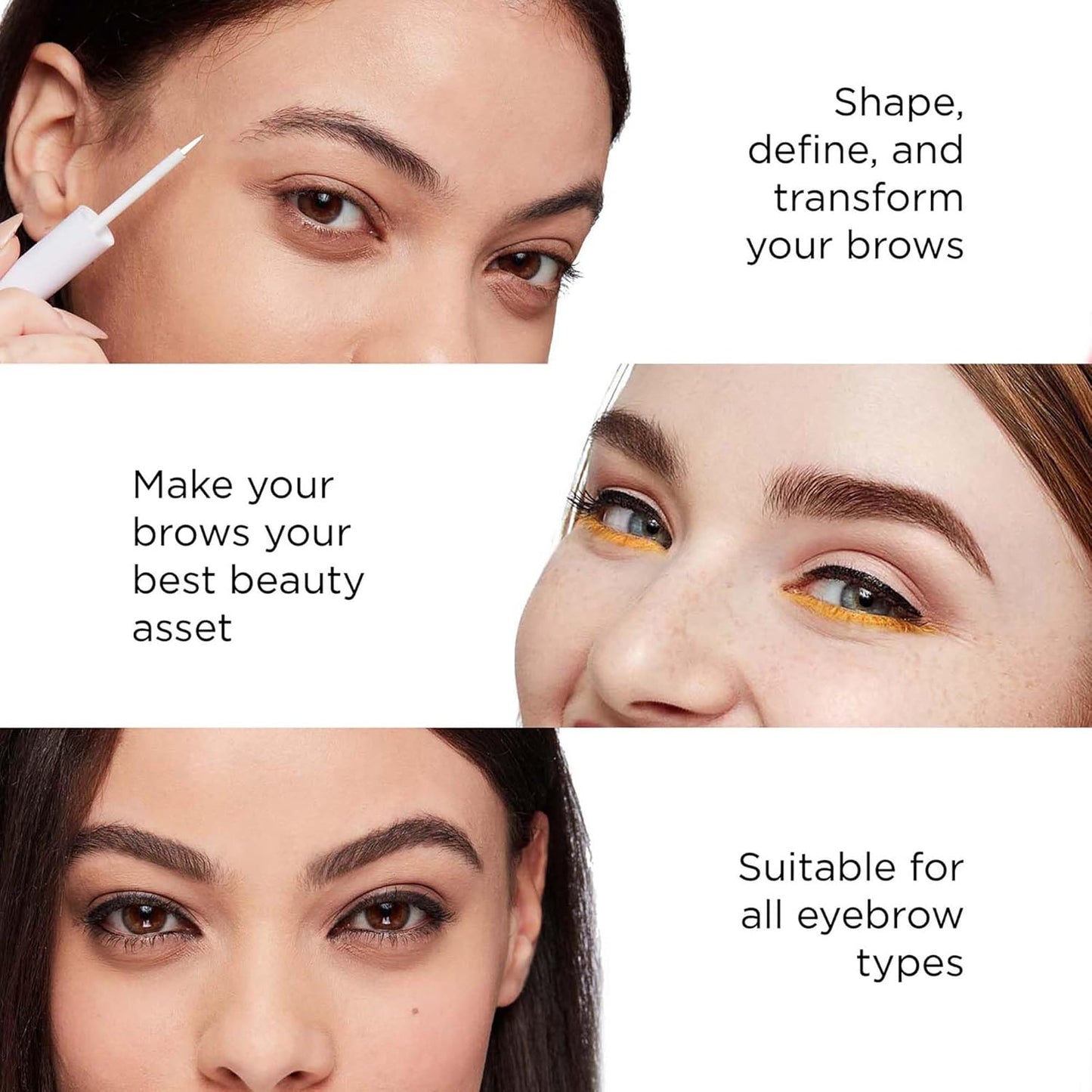 Arches and Halos Angled Bristle Tip Waterproof Brow Pen - Water Based and Smudge Proof Eyebrow Pencil - Extended Wear - Auburn - 0.051 oz