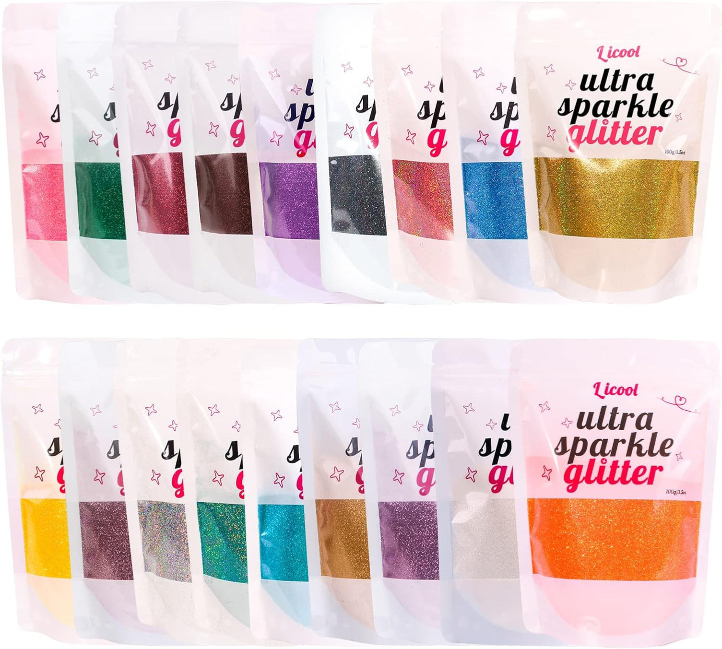 100g/3.5oz Pack Iridescent Rainbow Fine Glitter for DIY Craft, Epoxy Resin, Tumblers, Candle Making, Festival Decoration, Makeup, Body, Eye, Nail Art (Iridescent Orange)