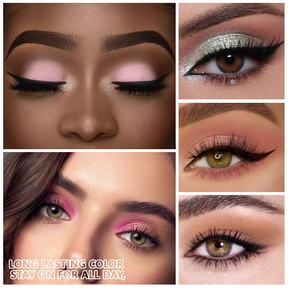 Nude Silver Brown Eyeshadow Palette,Natural Neutral Soft Small Cream Light Colors Eyeshadow Palette,Eye Shadow Palette Long Lasting Naturing-Looking Make Up Pallets for Women,Vegan