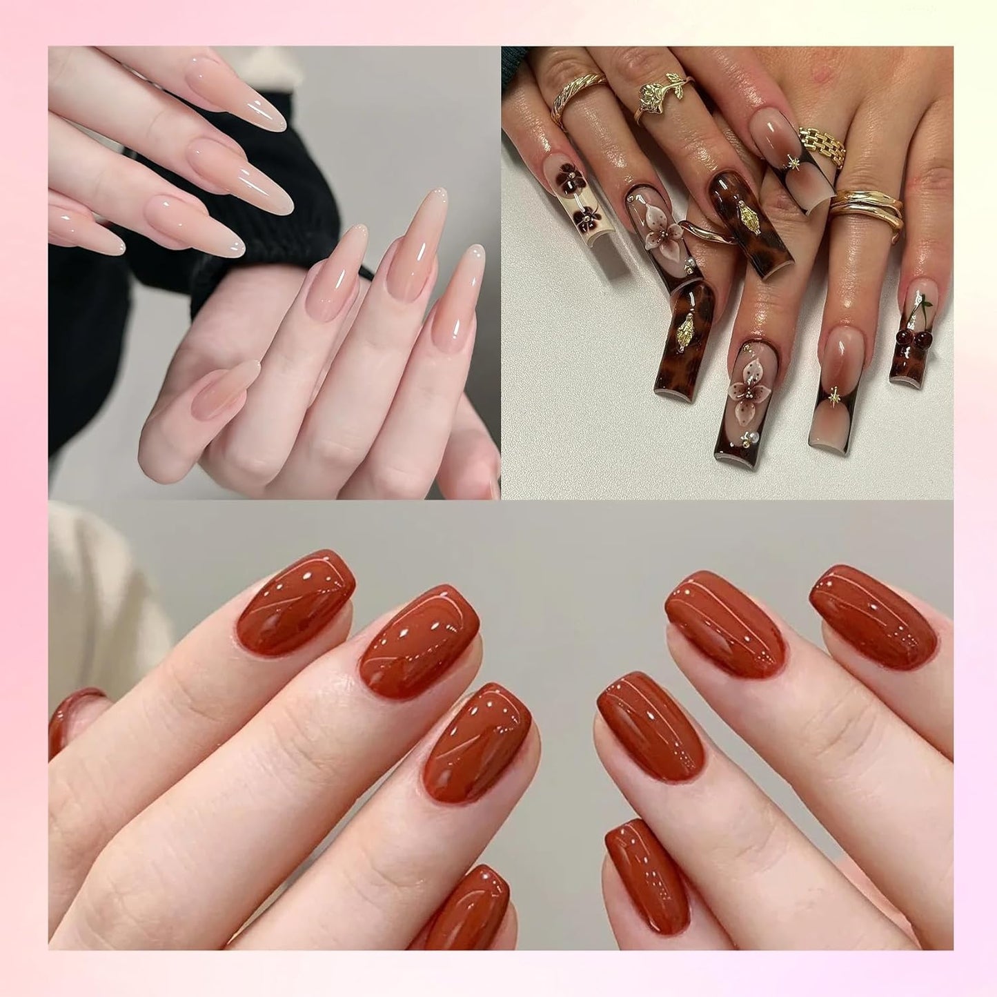 Super Acrylic Powder 28g: 3Pcs Large Capacity Imperial Topaz Carnelian Nail Polymer for 3D Art Carving French Extension - 1oz. Autumn Blonde Professional Acrylic Powder No Need Lamp