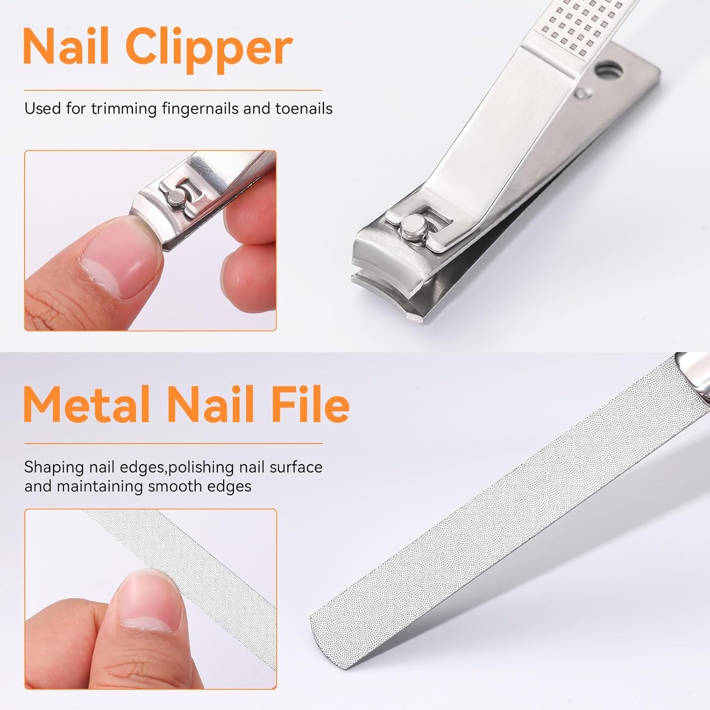 Famlife 7-Piece Professional Pedicure Kit with Toenail Scissors Cuticle Trimmer Nail File Pedicure Knife Blade,Stainless Steel Tools Ingrown Toenail Removal Kit for Nail Care