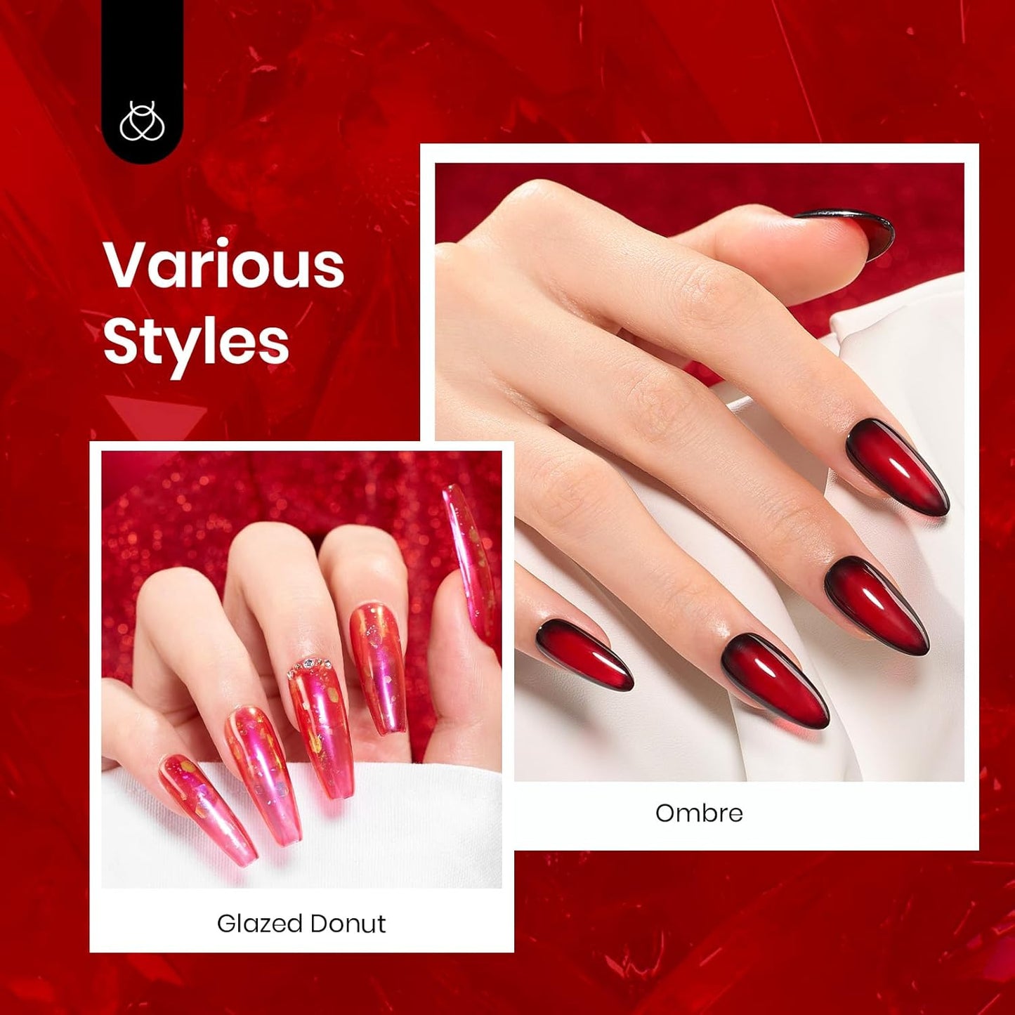 Beetles Jelly Red Gel Nail Polish - 15ML Fall Red Neutral Sheer Gel Polish Translucent Effect Soak Off UV French Nail Art Manicure Salon Gift for Women