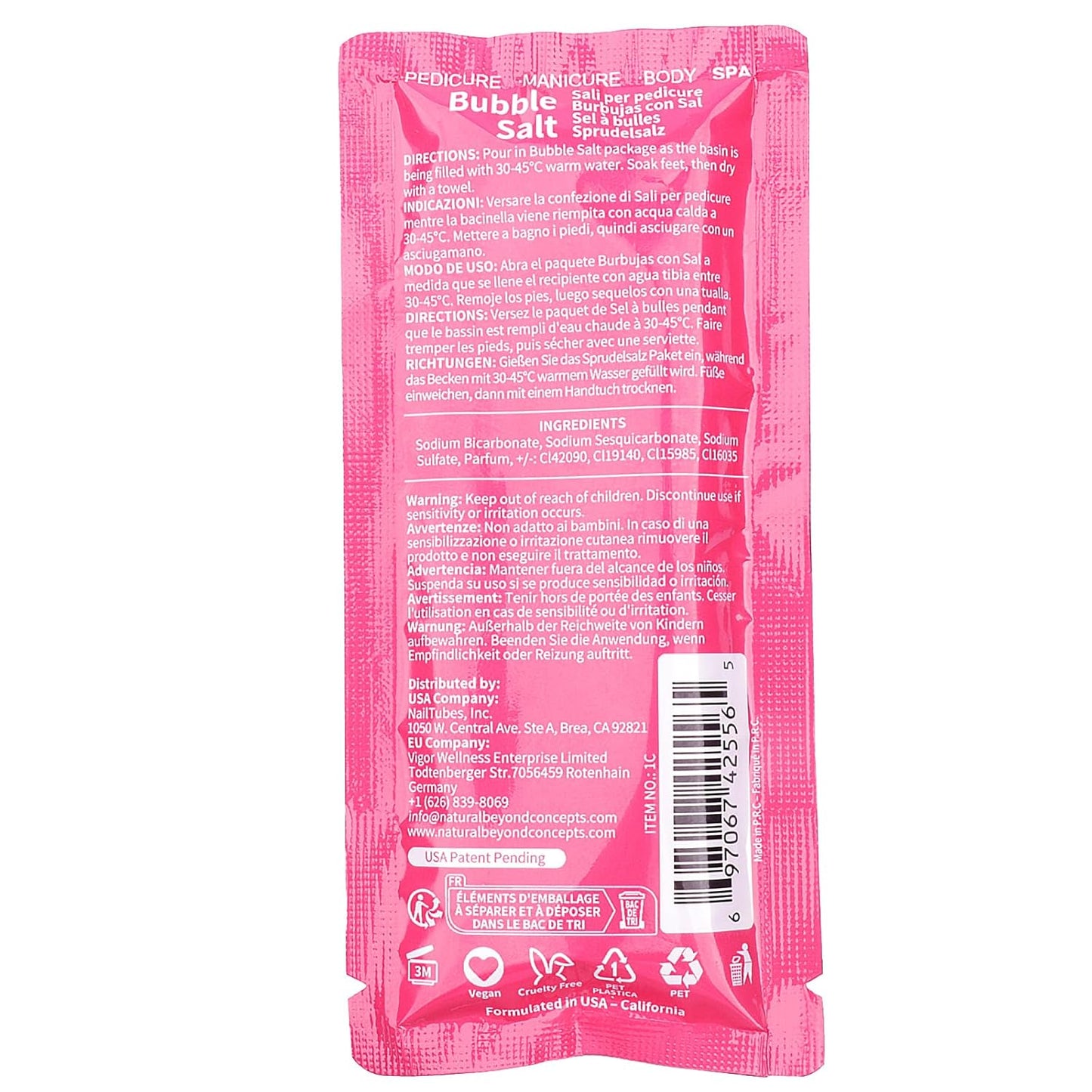 Pedicure Kit Foot Soak Set: Bubble Salt, Sugar Scrub, Massage Mask, Massage Lotion in a Box, 4 Step Foot Spa Kit for Dry Feet and Tired Feet（1 Set Rose