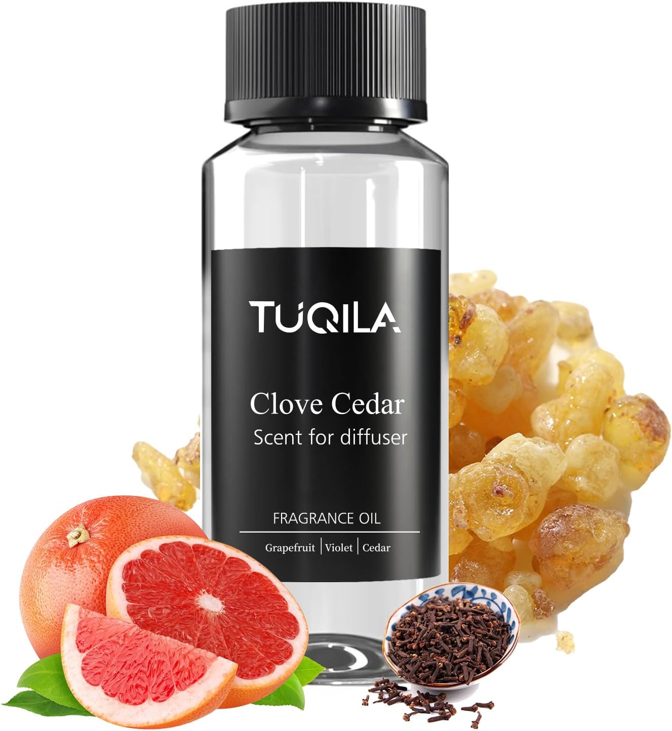 Hotel Waterless Diffuser Oil Clove Cedar, Essential Scent Oil Usage Cold Air Waterless Diffuser, Luxury Scents Oils Fragrance Bottle120 ML Home Natural Flavour