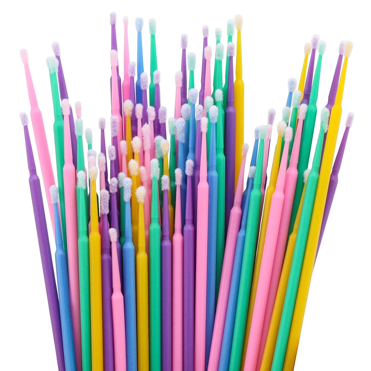 BTYMS 1000 Count Dental Applicators Microbrush Micro Swabs for Eyelash Extensions，Micro Applicators Brushes Disposable Lash Swabs Mascara Brush - 1.5mm/2mm/2.5mm