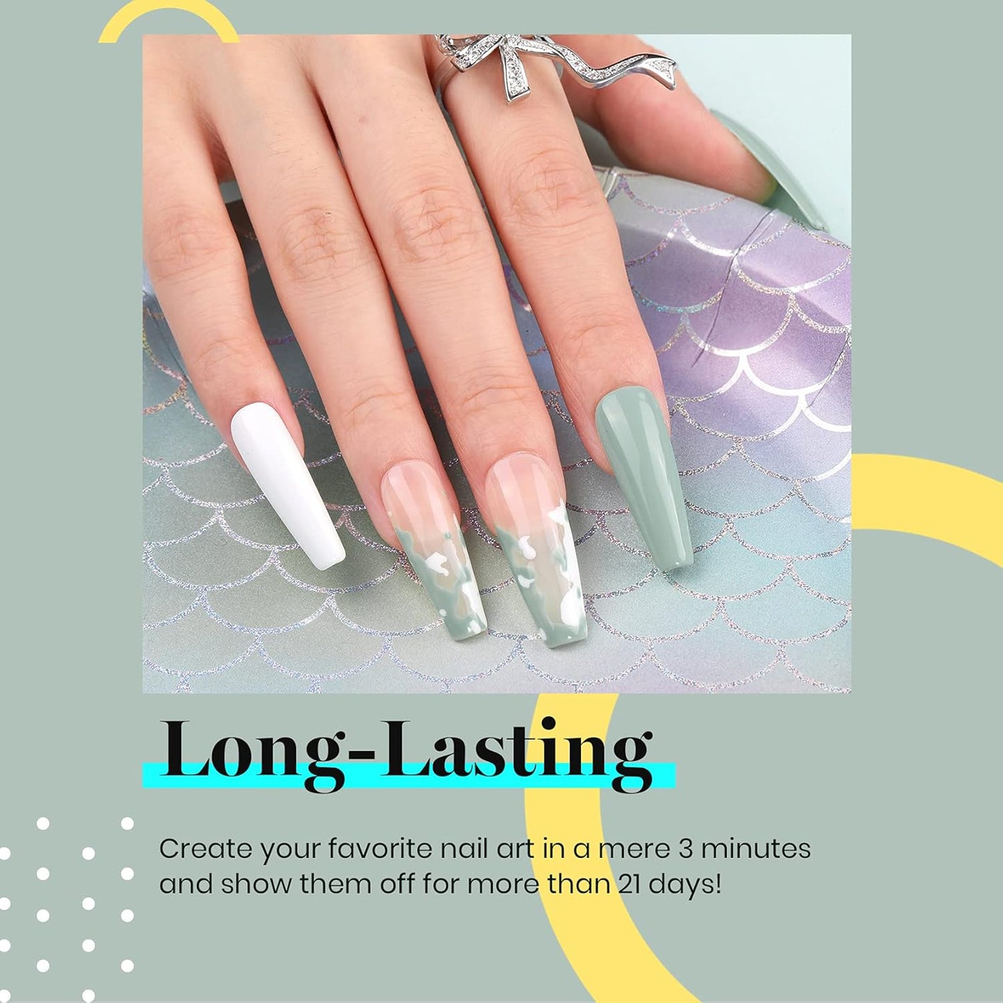 beetles Gel Polish Sage Green Gel Nail Polish 1 PCS 15ml Nail Gel Polish Soak Off UV LED Nail Lamp Needed Gel Polish Nail Art Manicure Salon DIY Home 0.5Oz