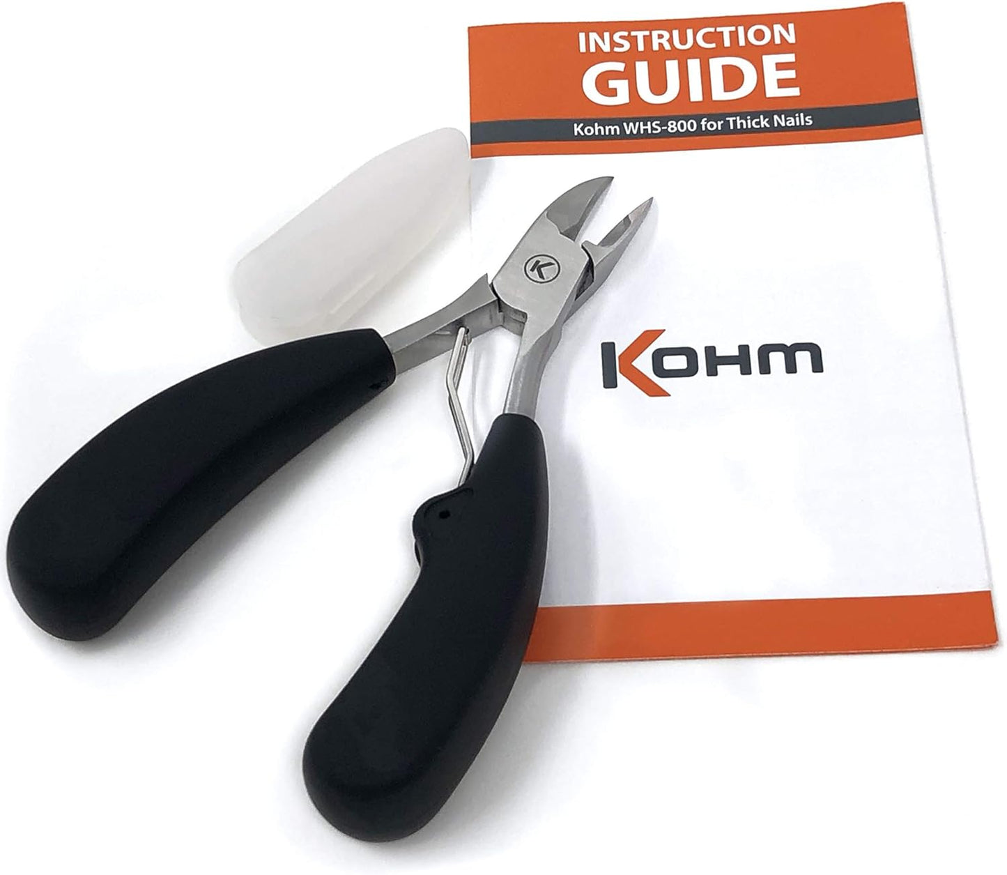 Kohm Toenail Clippers | Extra-Wide Blade & Non-Slip Grip for Thick, Ingrown & Fungal Nails | Heavy Duty Nail Cutter for Seniors, Men, Women & Pets