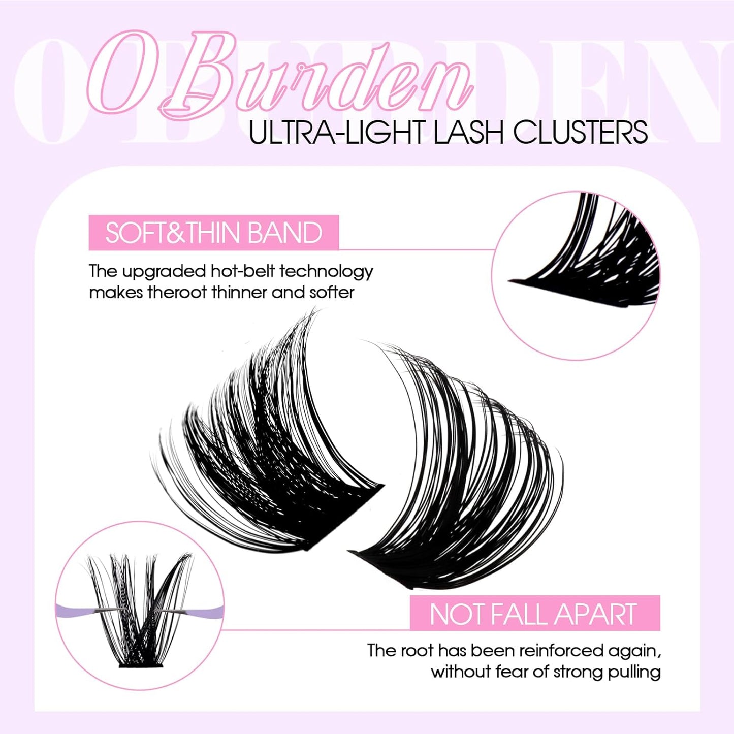 WENDY DIY D Curl Lash Clusters Book 468 Pcs Natural Look Individual Cluster Lashes Book Wispy-lashes Soft,100D+200D,28,10-18 mixed