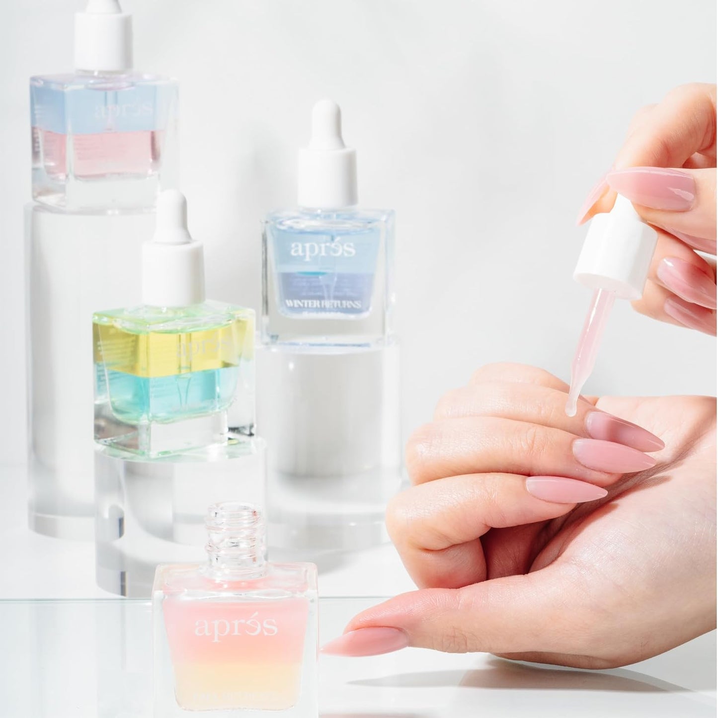 Apres Light & Shadow Cuticle Serum, Nourishing Blend of Almond and Jojoba Oil, Vitamin B and Turmeric, Cuticle Repair Oil 15 mL (15 ml, Winter Returns (Pear, Hyacinth, and Amber))