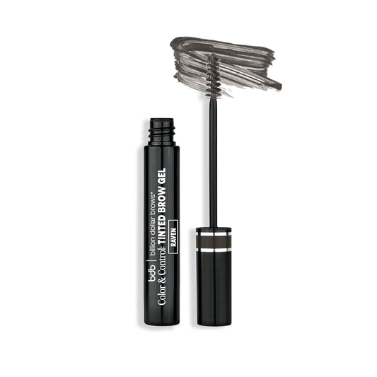 bdb Color & Control Tinted Eyebrow Gel - Effortless Brows, Waterproof Formula, Raven Black