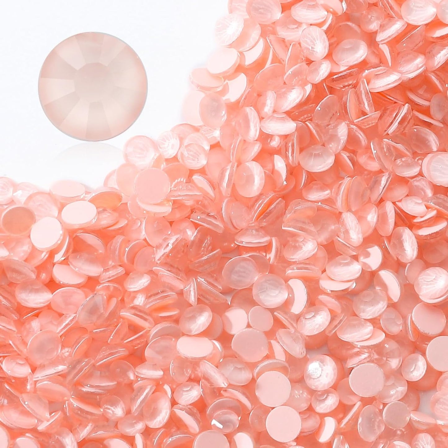 Mocha Lt.red Flatback Rhinestones, Glass Rhinestones for Nail Art and Craft, Glue Fix, Loose Crystal Gemstones(Mocha Lt.red, SS30, 288pcs, 6.4-6.6mm)