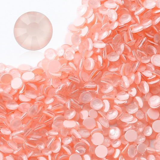 Mocha Lt.red Flatback Rhinestones, Glass Rhinestones for Nail Art and Craft, Glue Fix, Loose Crystal Gemstones(Mocha Lt.red, SS16, 1440pcs, 3.8-4.0mm)