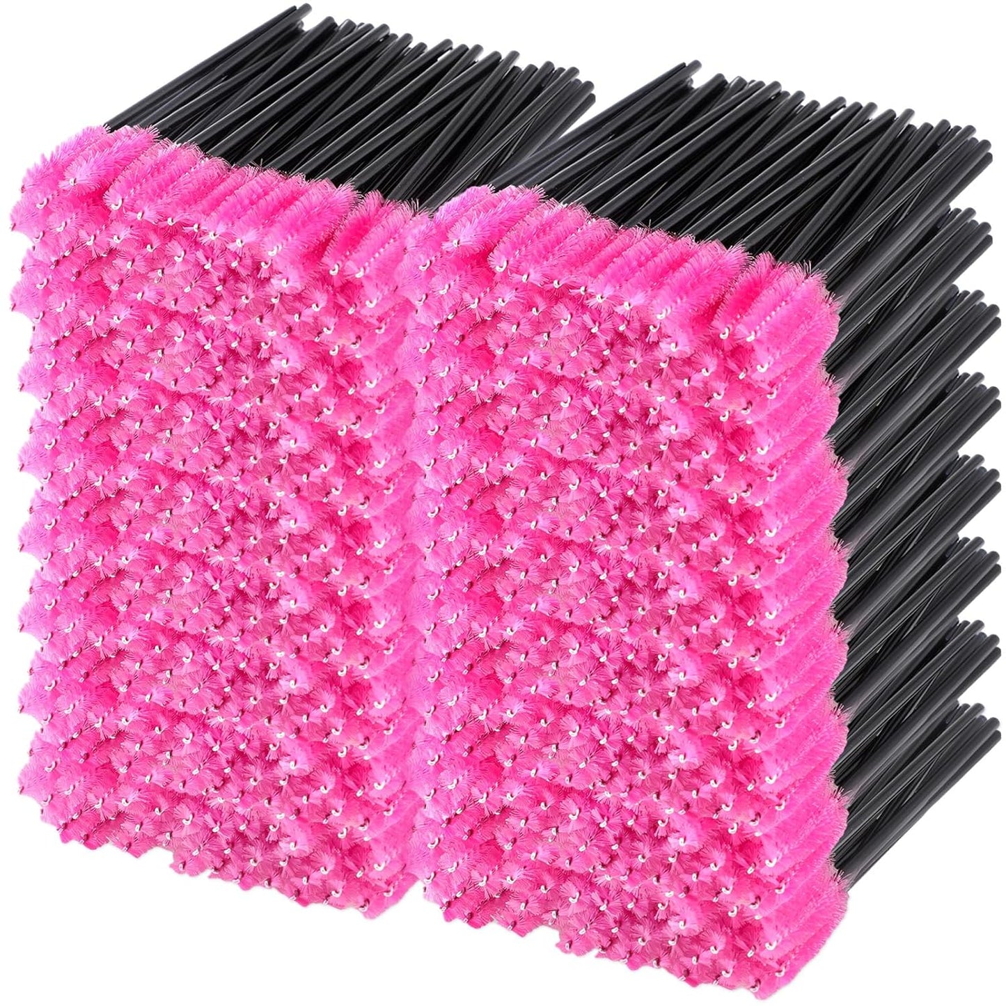 Skylety 1000 Pcs Disposable Mascara Wands Bulk Mascara Eyelash Brush Spoolies Makeup Applicator Eyelash Wands for Eye Lash Extension, Eyebrow Comb, 3.9 x 0.2 x 0.3 Inch (Rose Red,Classic)