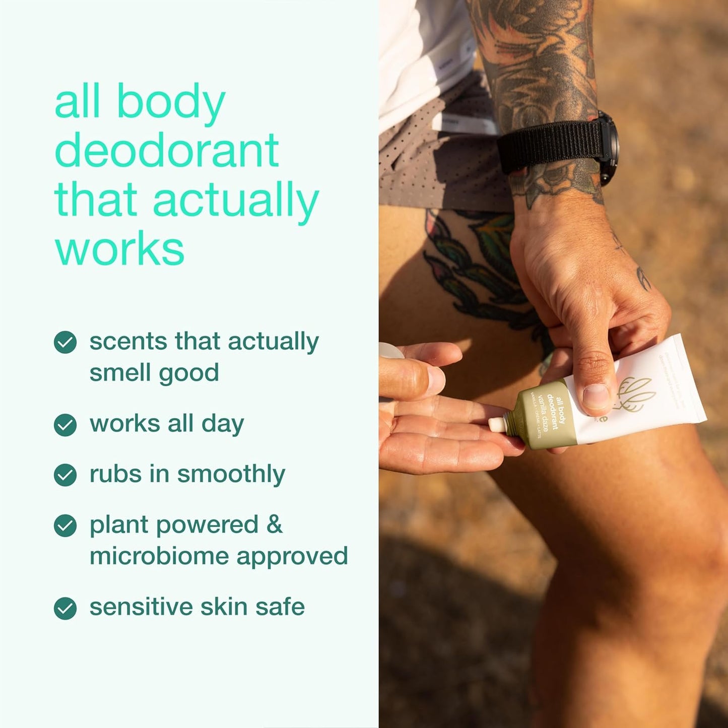 Hume Supernatural Invisible Whole Body Deodorant Balm - Full Body Protection - Aluminum Free, No Baking Soda - Anti-Chafing Odor Control - Clinically Tested on Sensitive Skin (Vanilla Daze, 1-Pack)