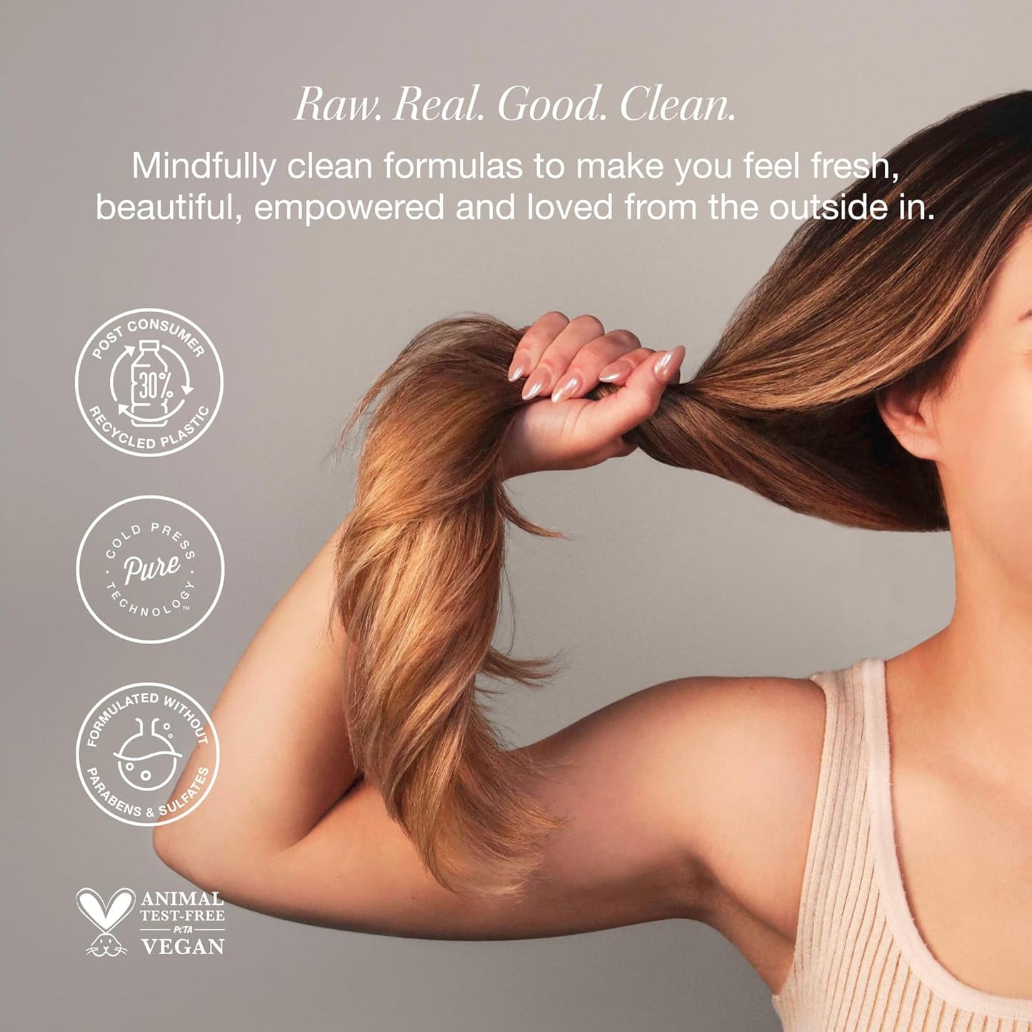 Raw Sugar Grow Pro Hair Care Bundle- Shampoo & Conditioner with Vegan Biotin for Anti-Thinning & Pro-Lengthening, Passion Fruit & Marula for Fuller Hair, Formulated without Sulfates + Parabens