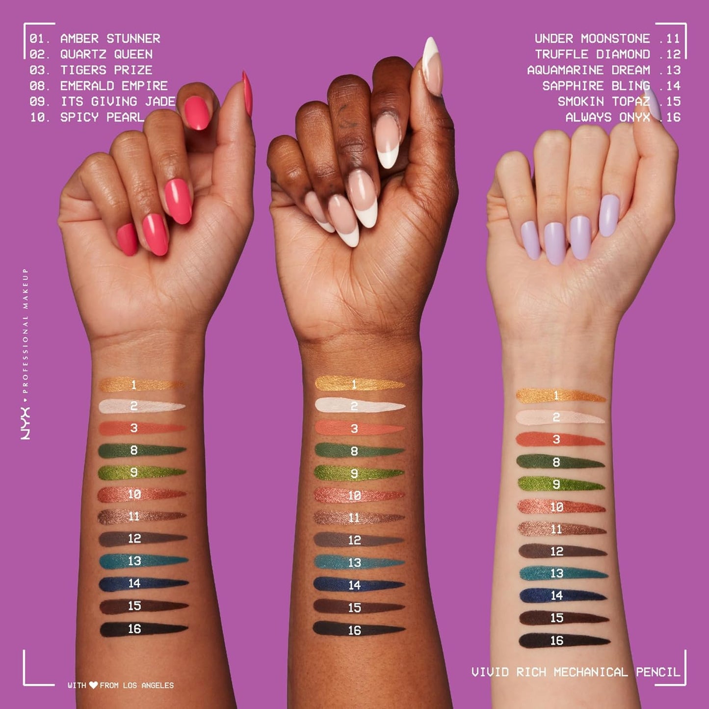 NYX PROFESSIONAL MAKEUP Mechanical Eye Pencil, Vivid Rich Mechanical, Creamy Retractable Eyeliner - Emerald Empire, Emerald Green Eyeliner