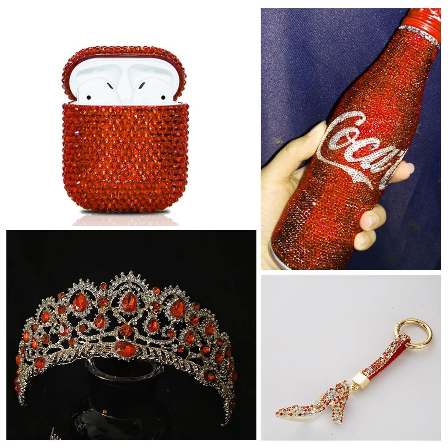 1440Pcs Blaze Crystal Rhinestones,Glass Flatback Rhinestones Mini Gemstones for Nail Face Makeup Art Crafts Clothes Decoration -(SS10,2.8mm,Blaze)