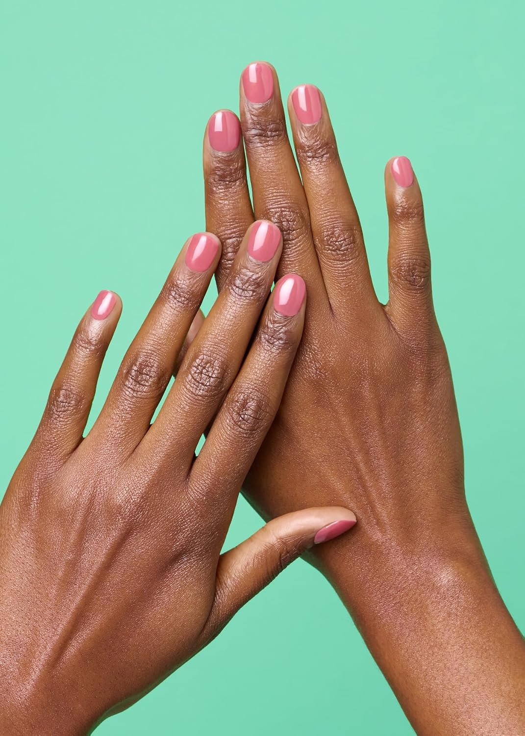 ohora Semi Cured Gel Nail Strips (N Juliet) - Pink, Solid, Works with Any UV/LED Lamps, Salon-Quality, Long Lasting, Easy to Apply & Remove - Includes 2 Prep Pads, Nail File & Wooden Stick