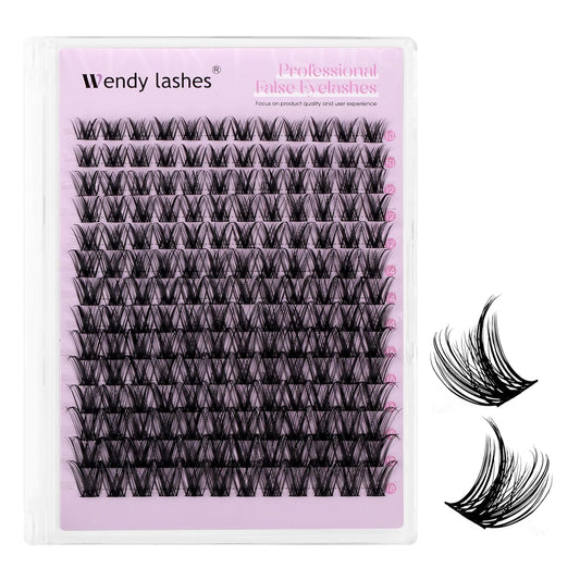 Individual Lashes DIY Matte Black Lashes Cluster Nature Eyelash Extensions Cluster Eyelashes,LC02,10-18mm