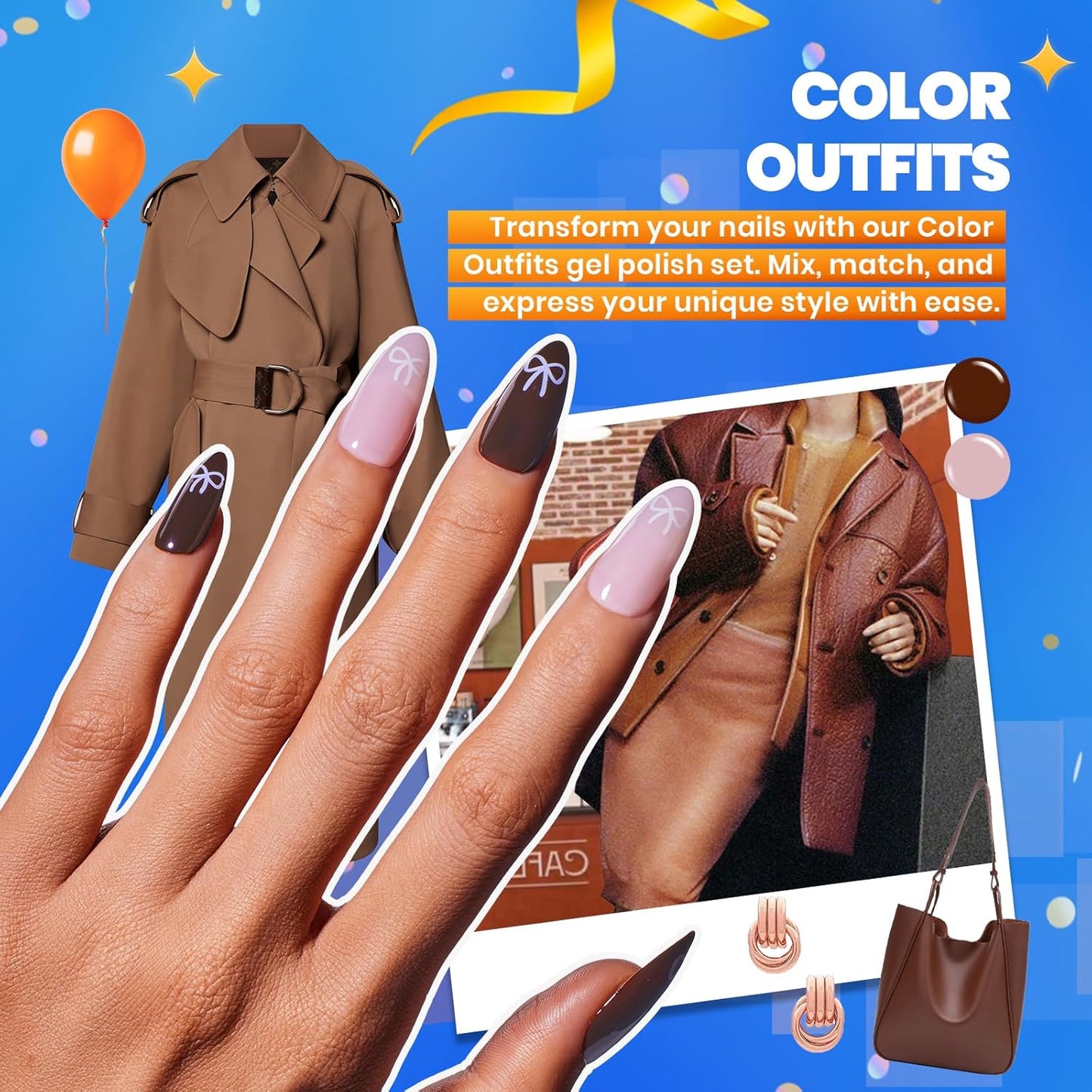 Beetles Gel Nail Polish Kit with U V Light - 68Pcs Gel Nail Kit 35 Colors Outfits Glitter Red Classic Blue Polish Set with Everything Nails Manicure Tools for Beginners DIY At Home Gifts for Women