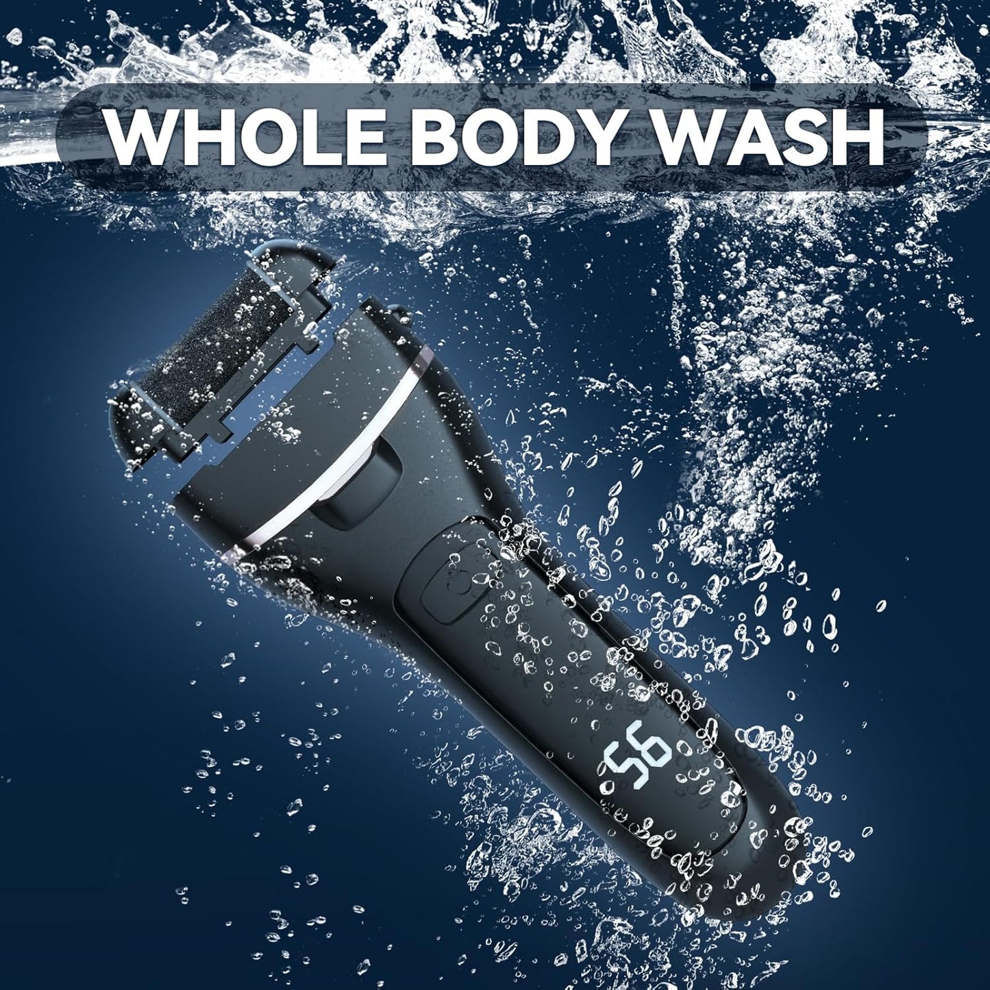 Rechargeable Electric Callus Remover for Feet with 6 Roller Heads, Dual-Speed Foot File, Waterproof Pedicure Kit 20 in 1 for Smooth Skin and Foot Spa